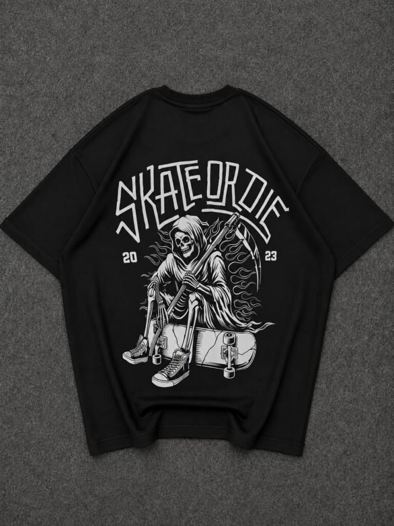 Skeleton print premium quality t shirt