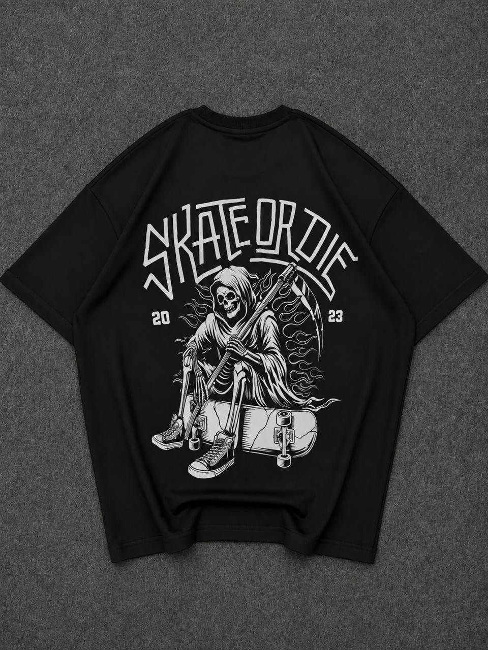 Skeleton print premium quality t shirt